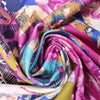 Italian 'floral collage' 4-way stretch ponte 2 yd
