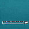 Italian micro-stripe doubleknit - teal blue/black 2 yds