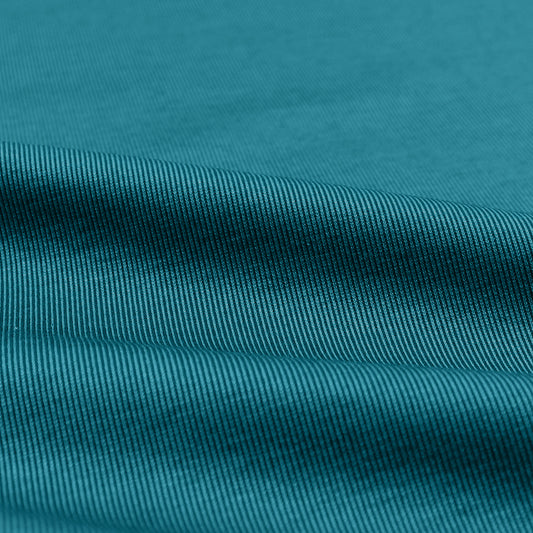 Italian micro-stripe doubleknit - teal blue/black 1.5 yd