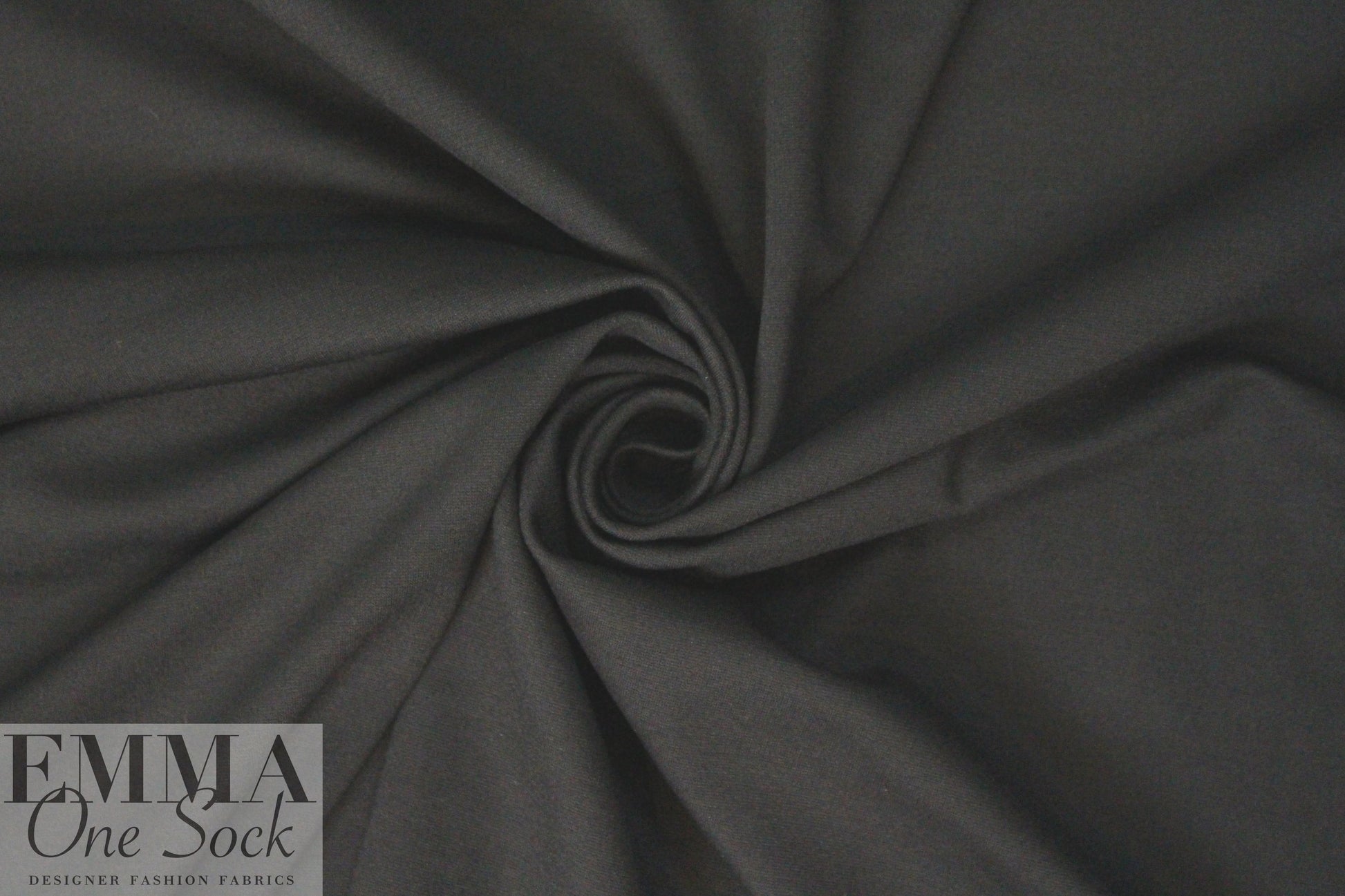 4-way stretch rayon blend ponte - black, Oeko-Tex Cert. .625 yds