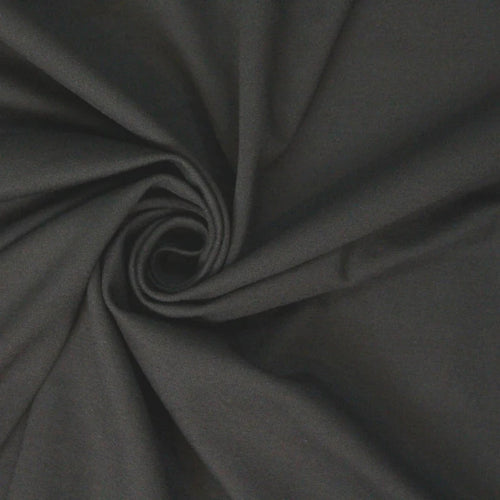 4-way stretch rayon blend ponte - black