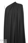 4-way stretch rayon blend ponte - black 2.5 yds