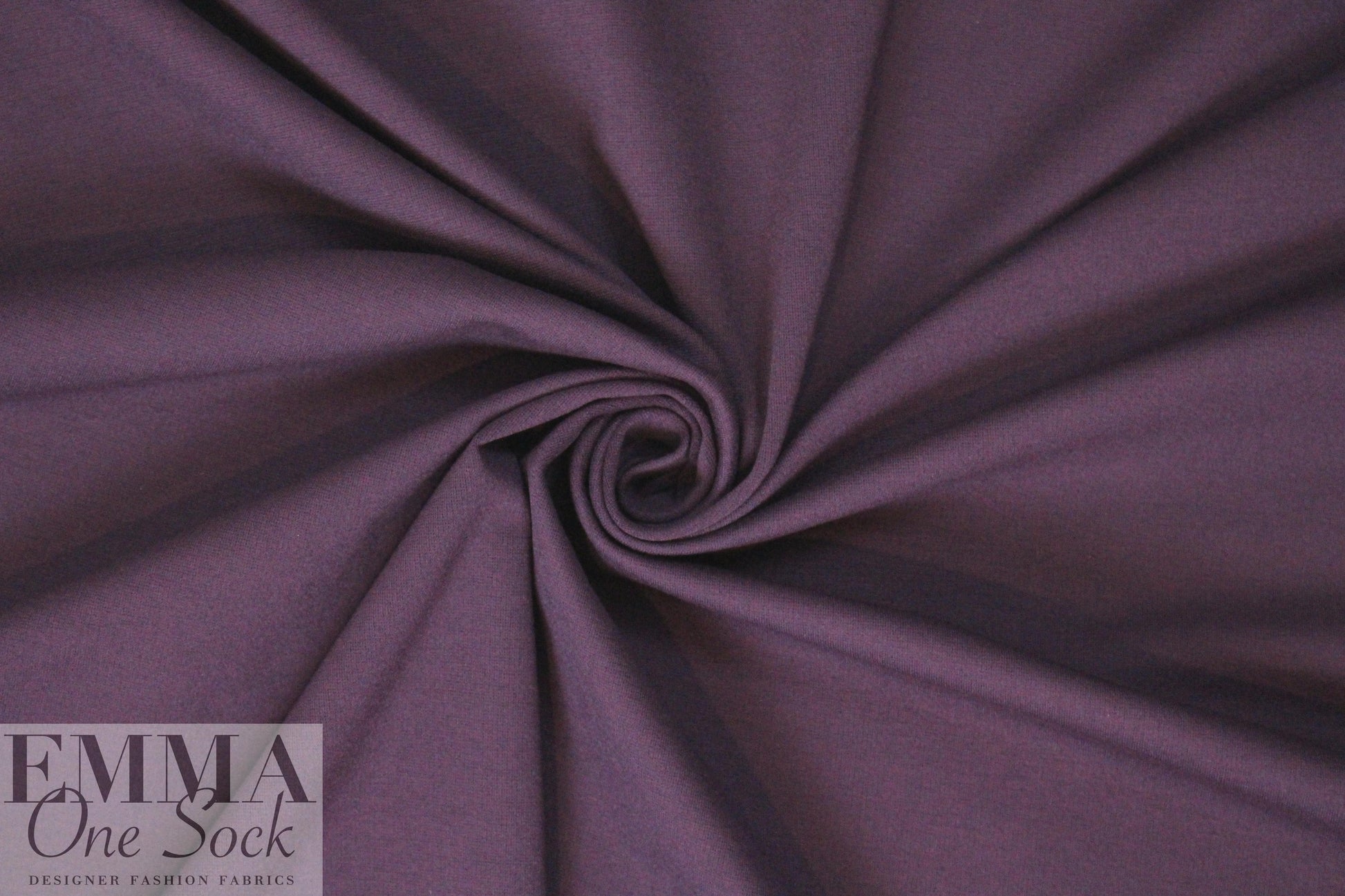 4-way stretch rayon blend ponte - deep plum 1 yard