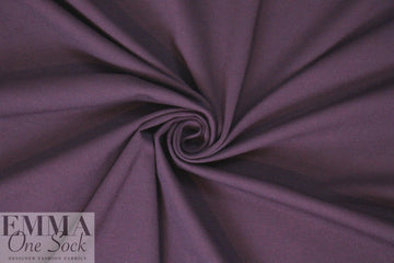 4-way stretch rayon blend ponte - deep plum