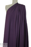 4-way stretch rayon blend ponte - deep plum