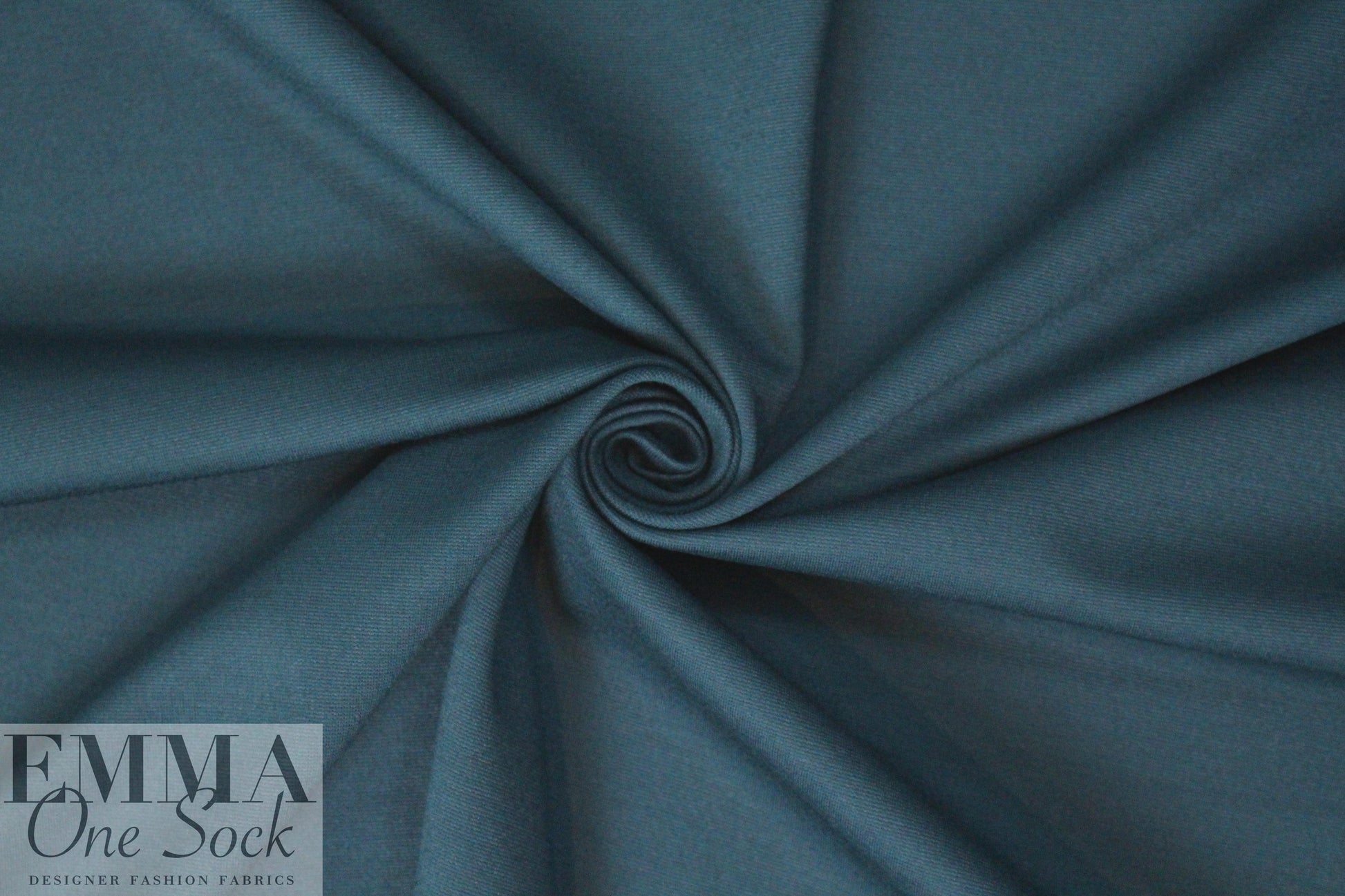 4-way stretch rayon blend ponte - deep teal, Oeko-Tex Cert. 1.75 yds