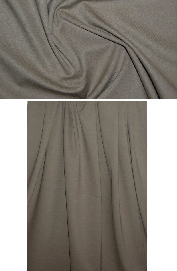 4-way stretch rayon blend ponte - putty .75 yds