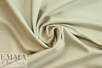 4-way stretch rayon blend ponte - light khaki 1 yard