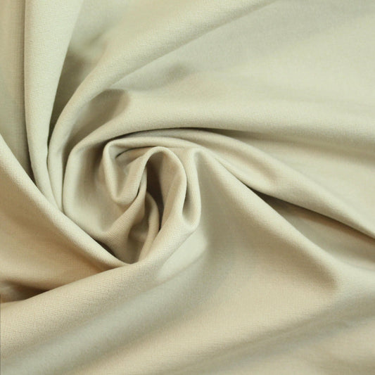 4-way stretch rayon blend ponte - light khaki