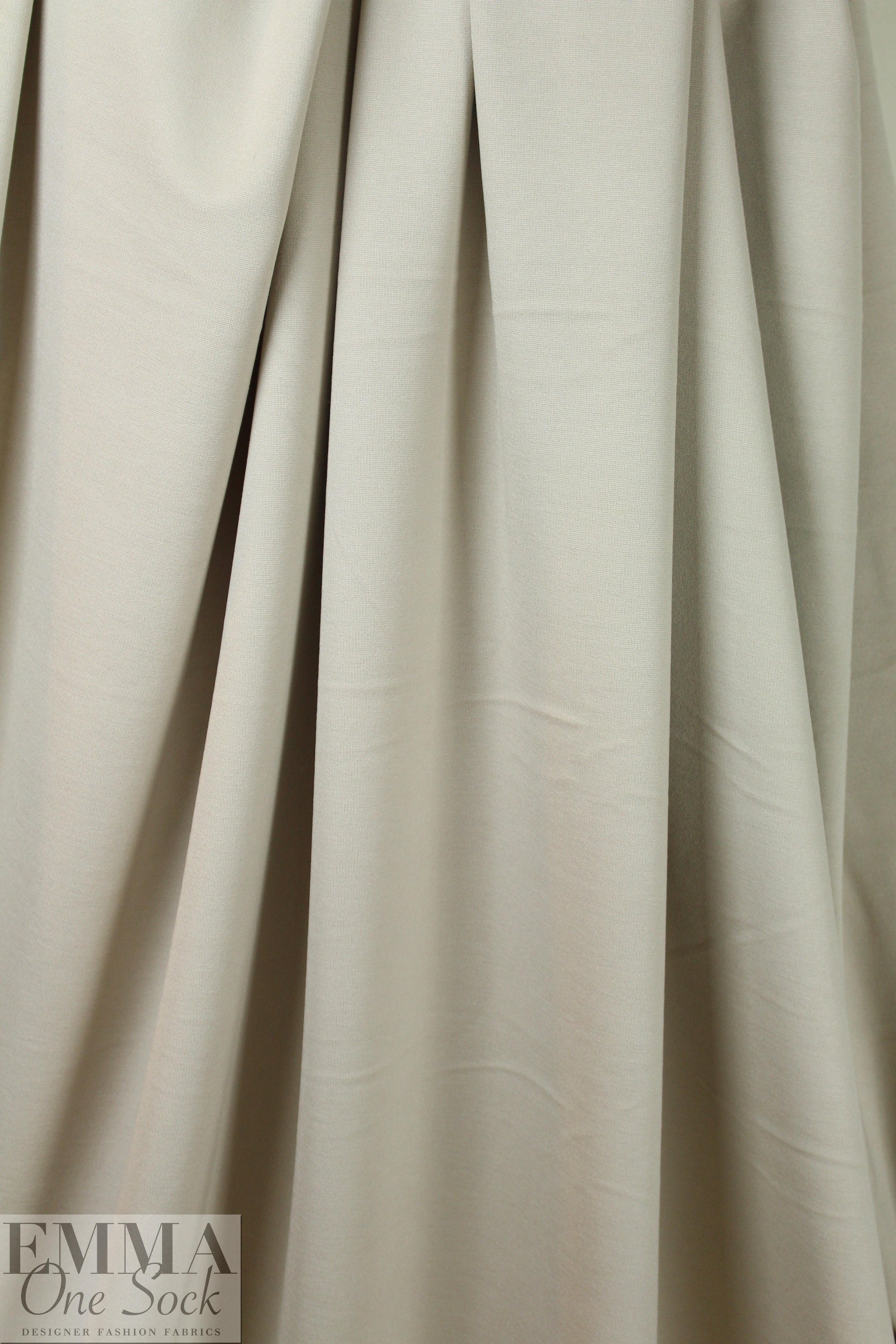 4-way stretch rayon blend ponte - light khaki, Oeko-Tex Cert. 1.625 yd