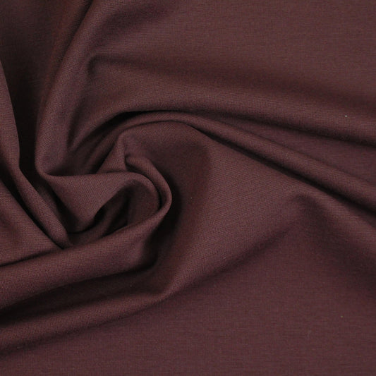 4-way stretch rayon blend ponte - bordeaux, Oeko-Tex Cert.