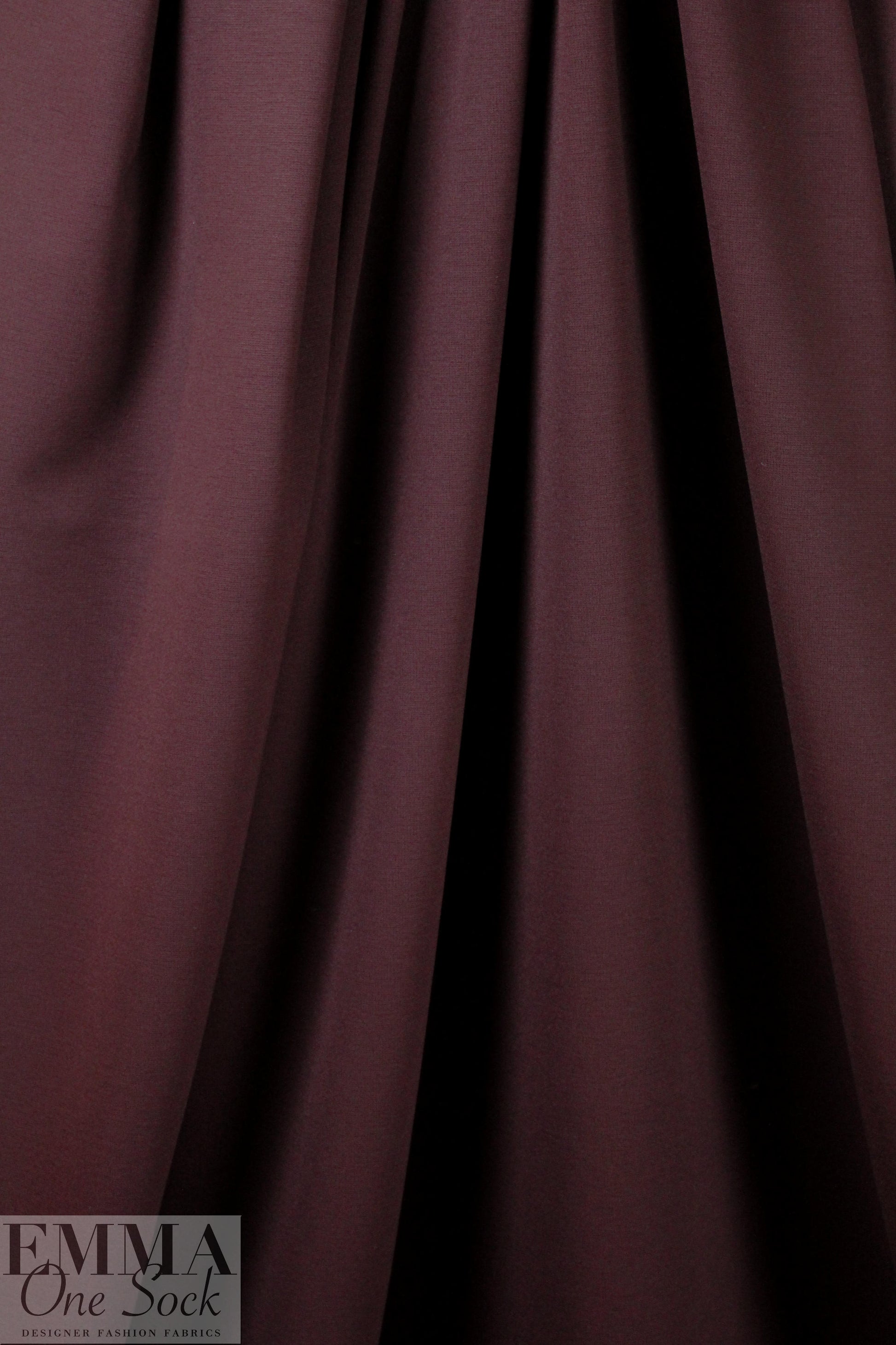 4-way stretch rayon blend ponte - bordeaux 1.875 yds
