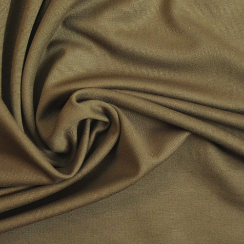 4-way stretch rayon blend ponte - cool brown, Oeko-Tex Cert.