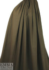 4-way stretch rayon blend ponte - cool brown 1 yard