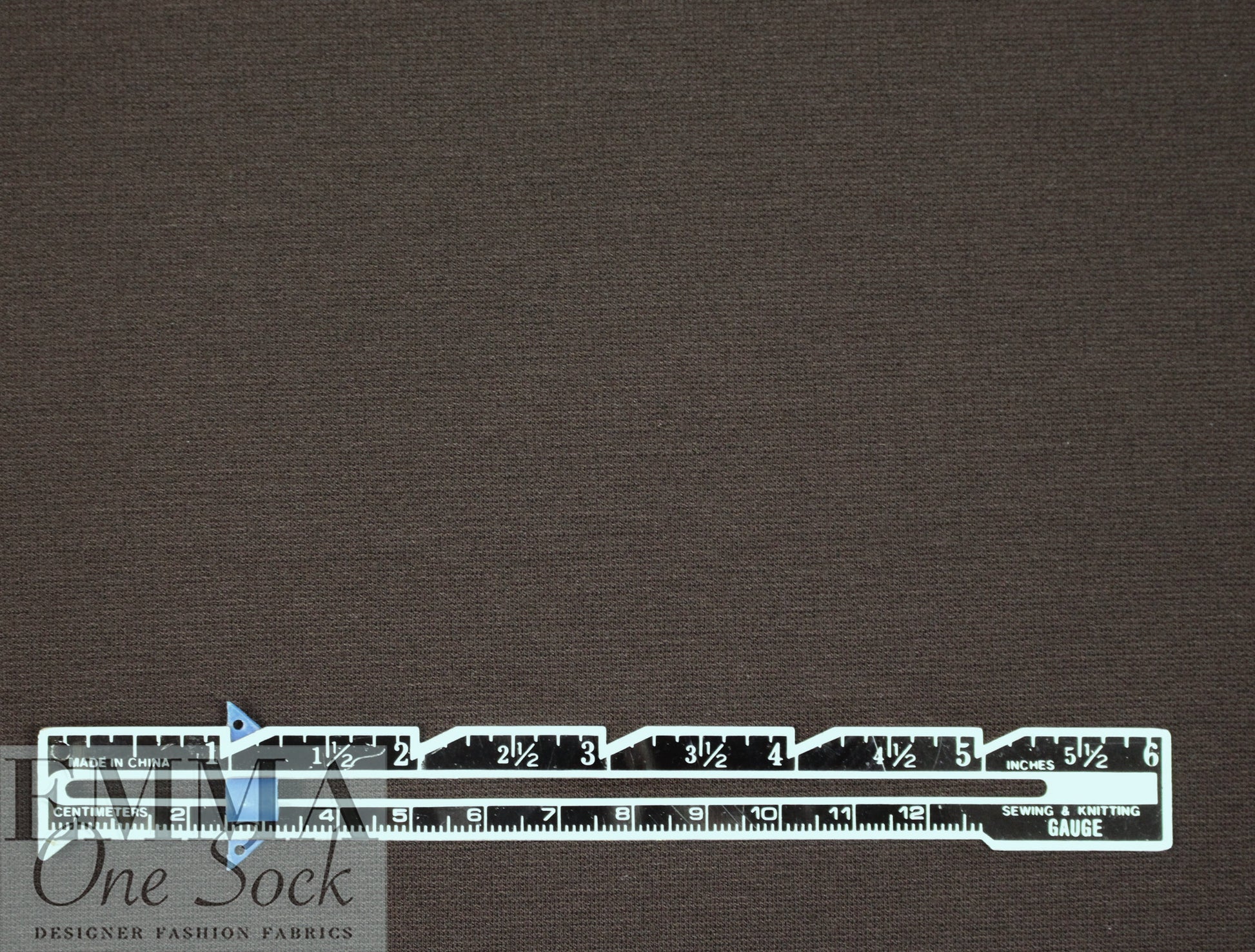 4-way stretch rayon blend ponte - espresso .5 yds
