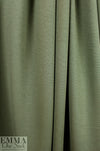 4-way stretch rayon blend ponte - military 1.75 yd