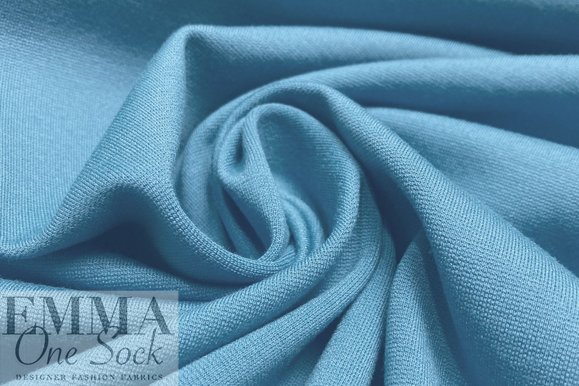 Oeko-Tex cert. rayon blend ponte - french blue 2.125 yds