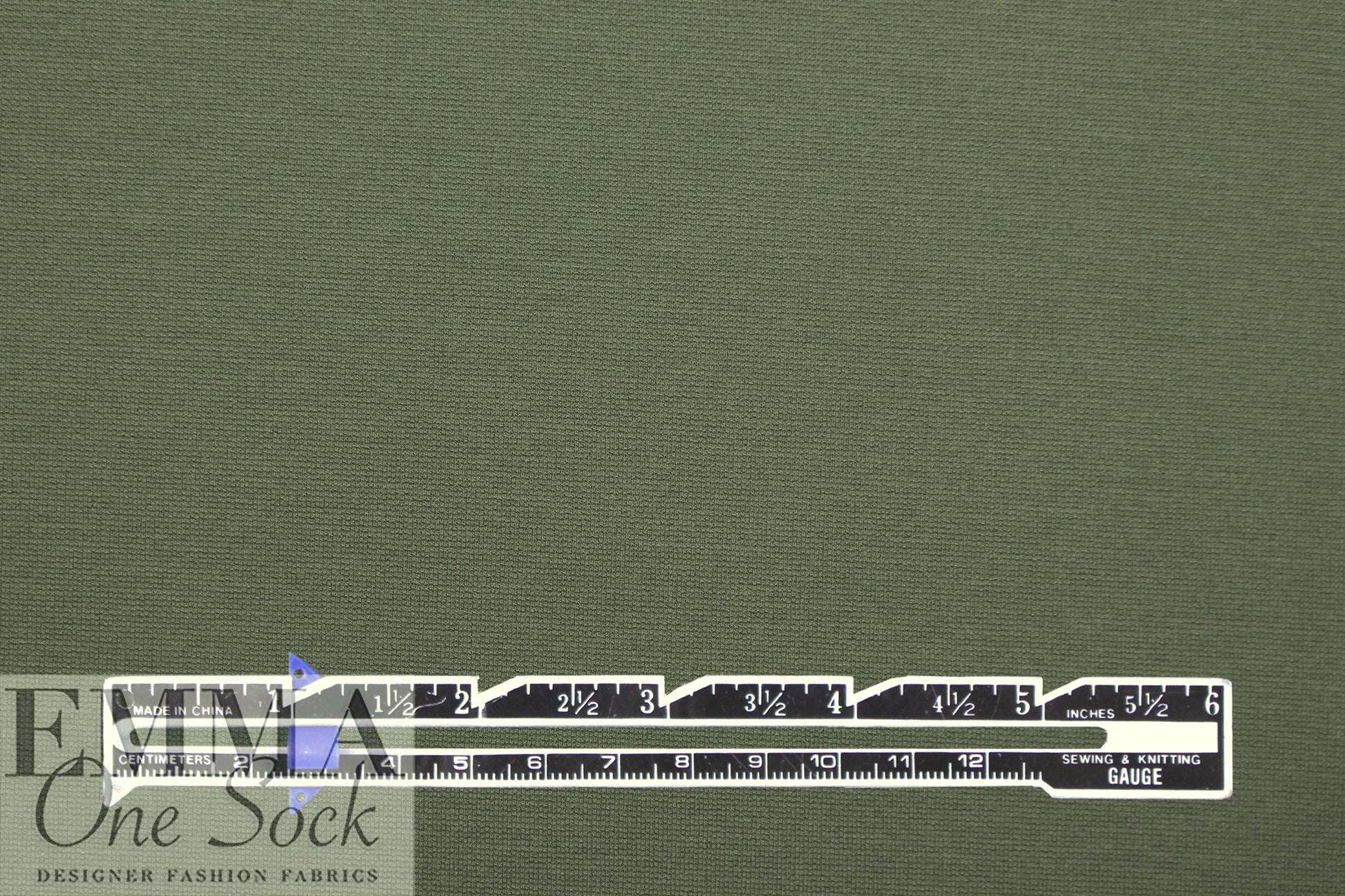 Oeko-Tex cert. rayon blend ponte - thyme .75 yds