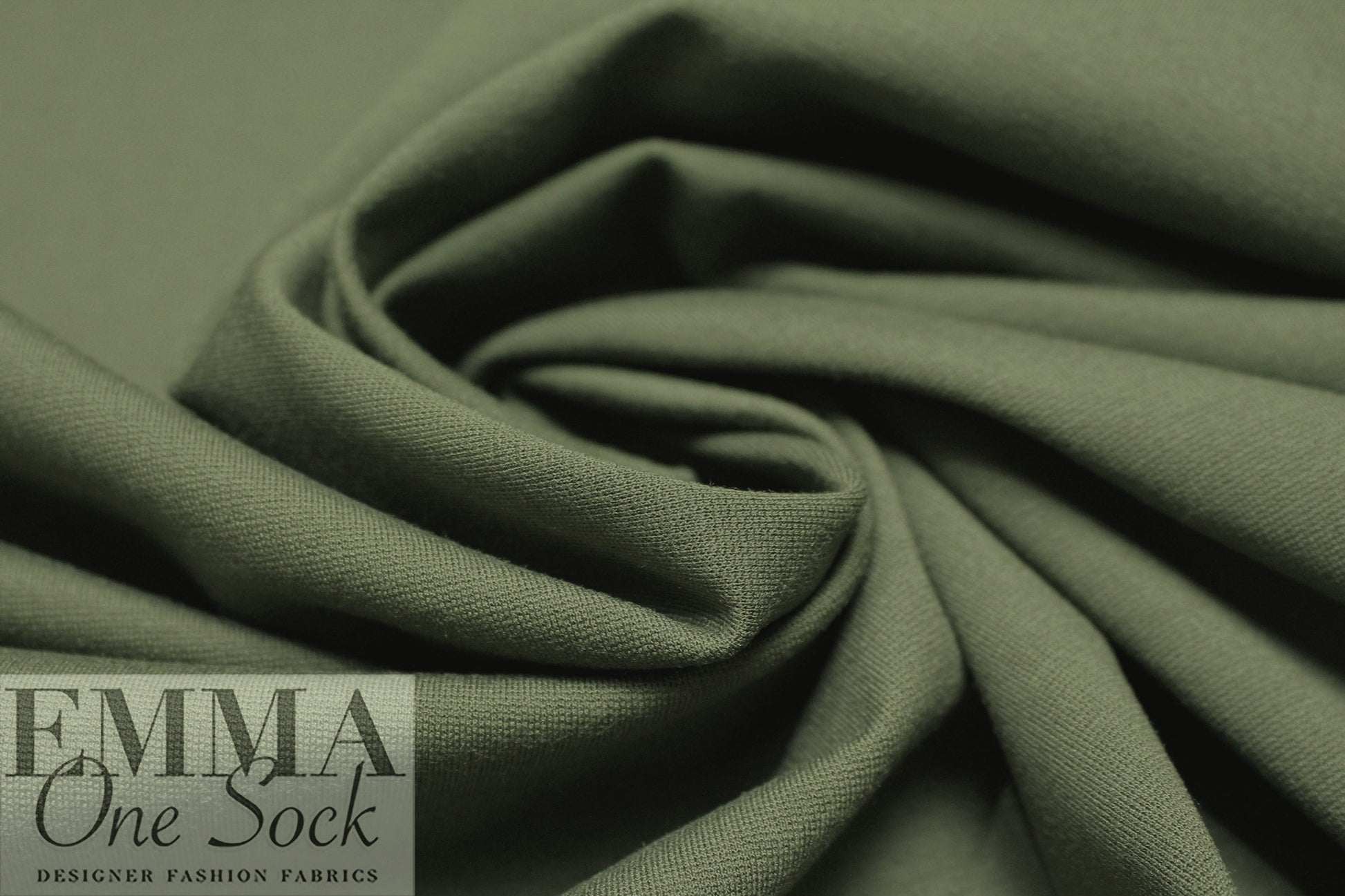 Oeko-Tex cert. rayon blend ponte - thyme .875 yds
