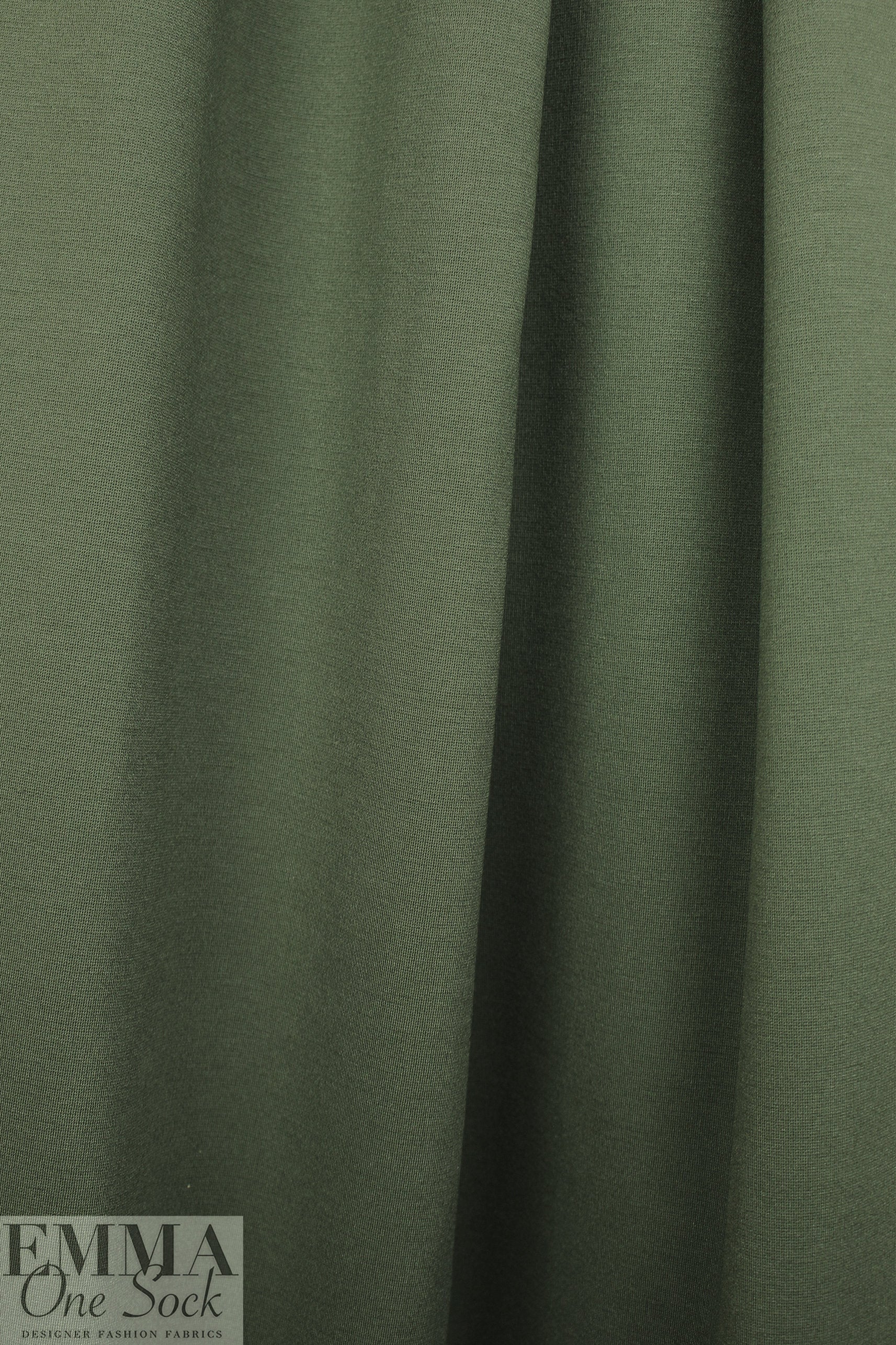 Oeko-Tex cert. rayon blend ponte - thyme 1.25 yds