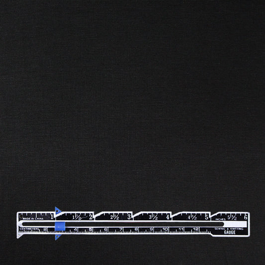 4-way stretch ponte leggero - black, Oeko-Tex cert. 1 yard