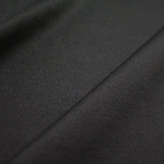 4-way stretch ponte leggero - black, Oeko-Tex cert. 2 yds