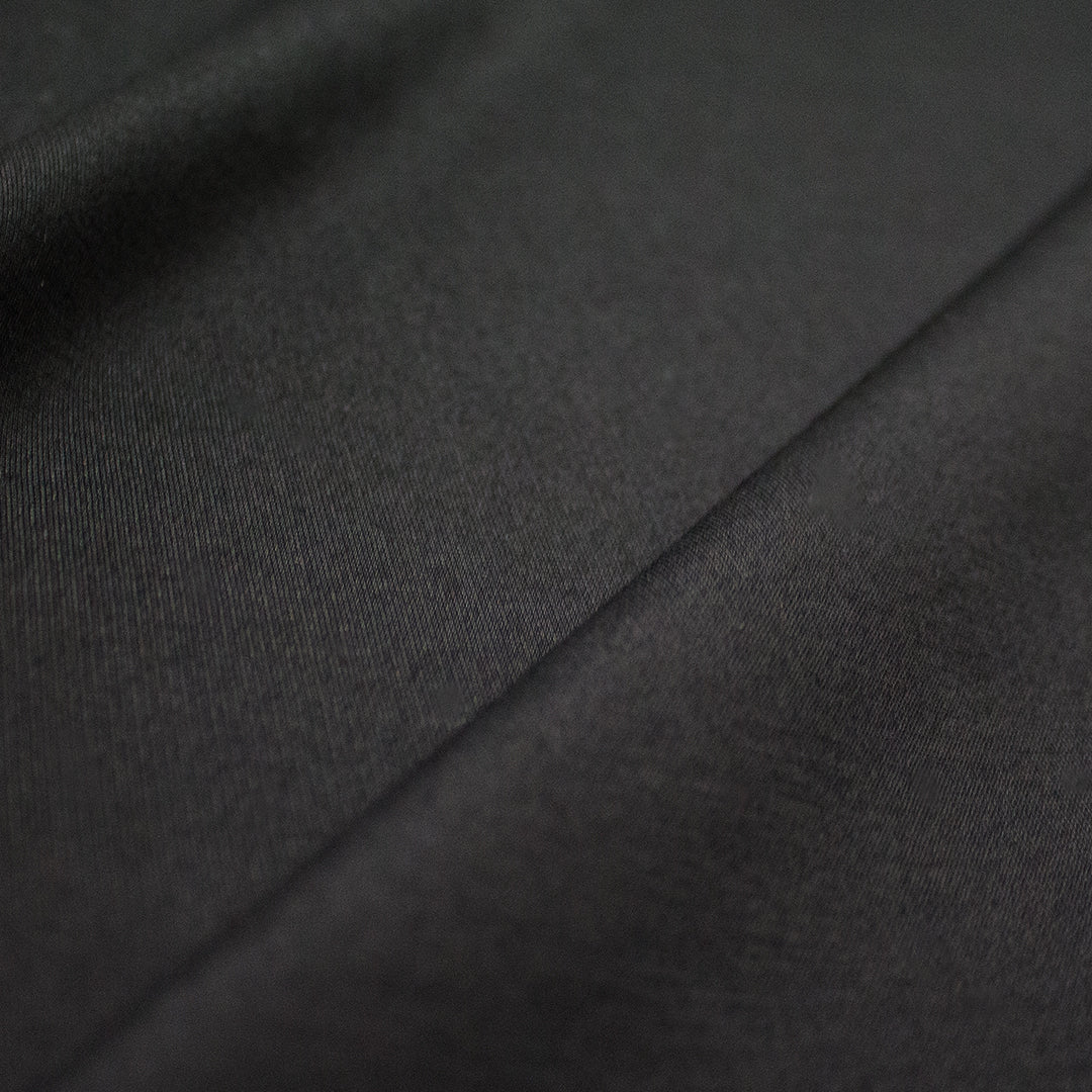 4-way stretch ponte leggero - black, Oeko-Tex cert. 1 yard