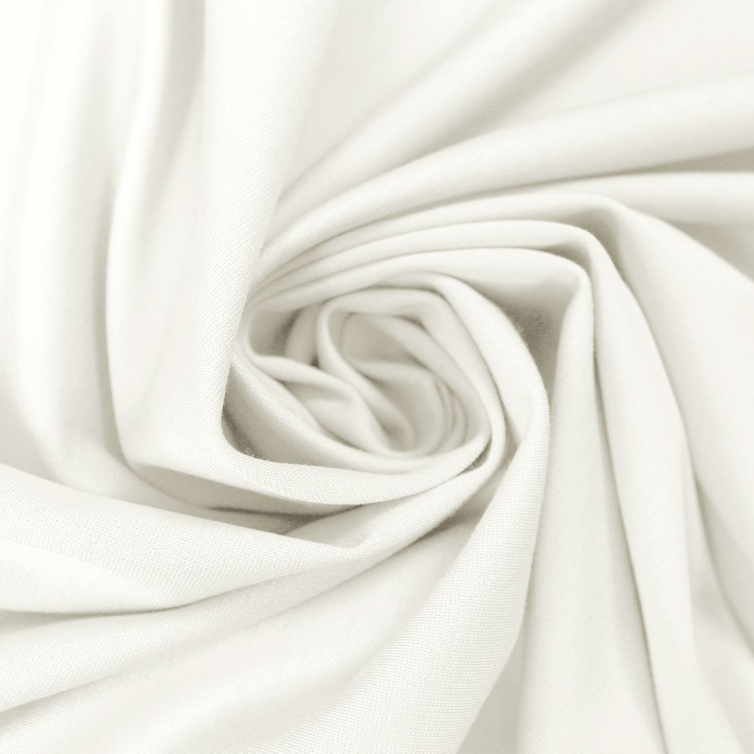 4-way stretch ponte leggero - creamy ivory, Oeko-Tex cert. 1 yard