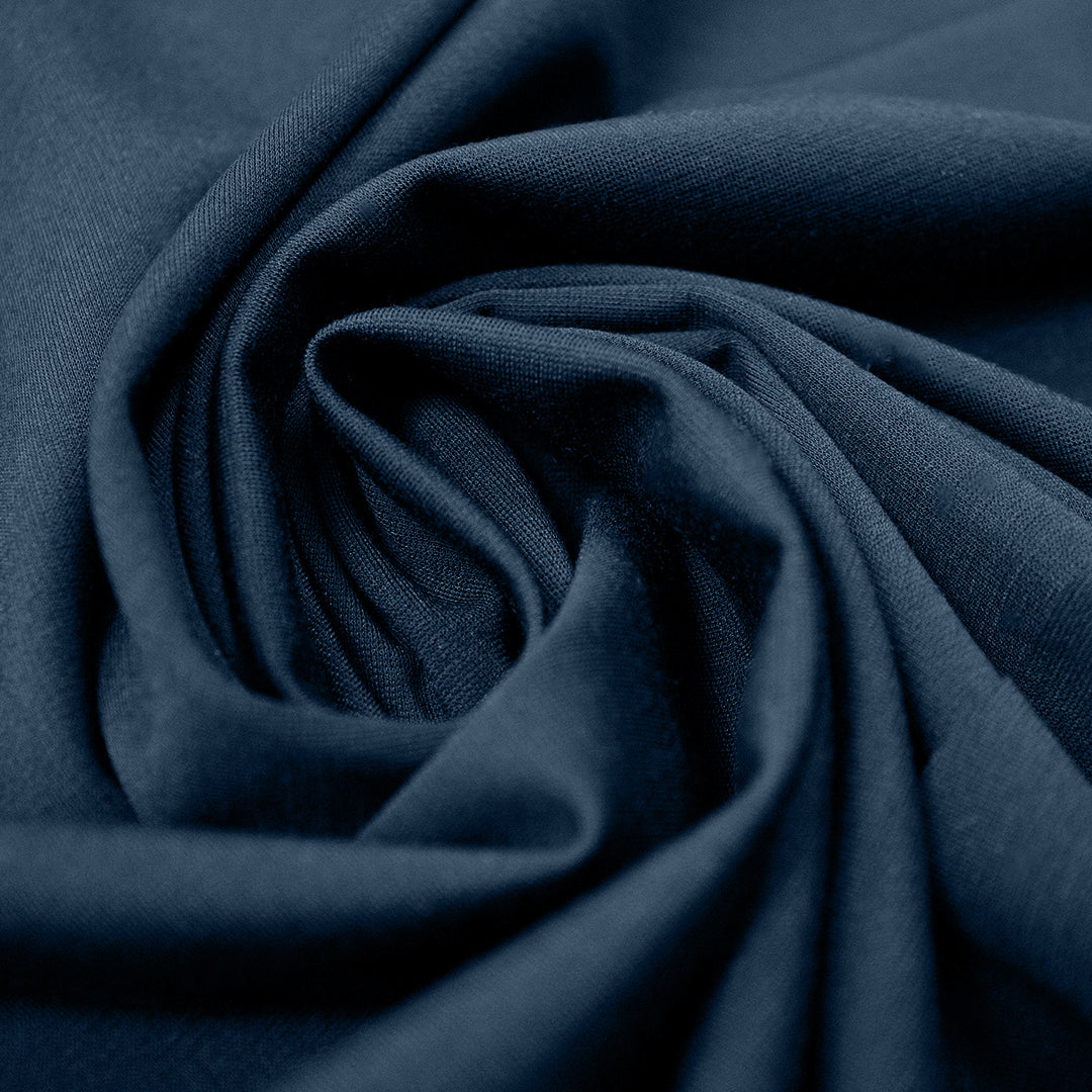 4-way stretch ponte leggero - navy, Oeko-Tex cert. 1.25 yds