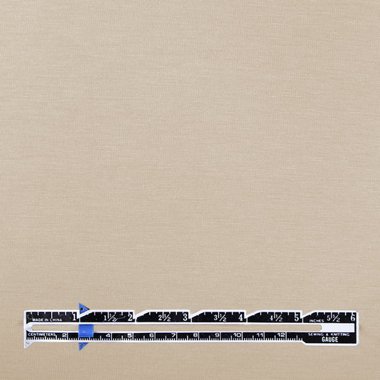 4-way stretch ponte leggero - sand, Oeko-Tex cert. .5 yds