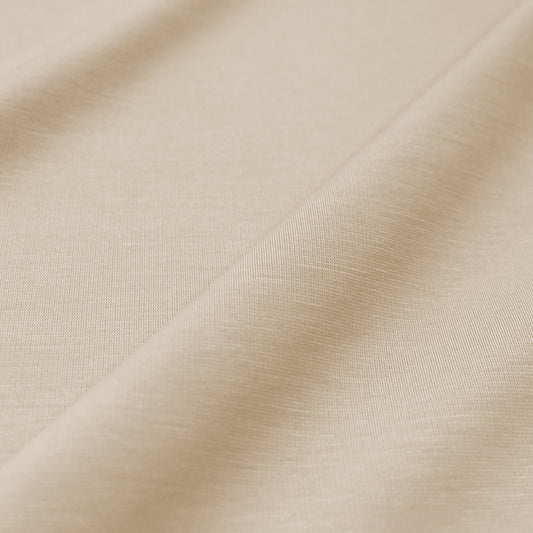 4-way stretch ponte leggero - sand, Oeko-Tex cert. 2.125 yd