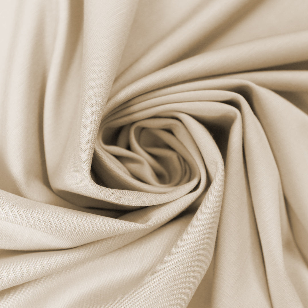4-way stretch ponte leggero - sand, Oeko-Tex cert. 1.25 yds