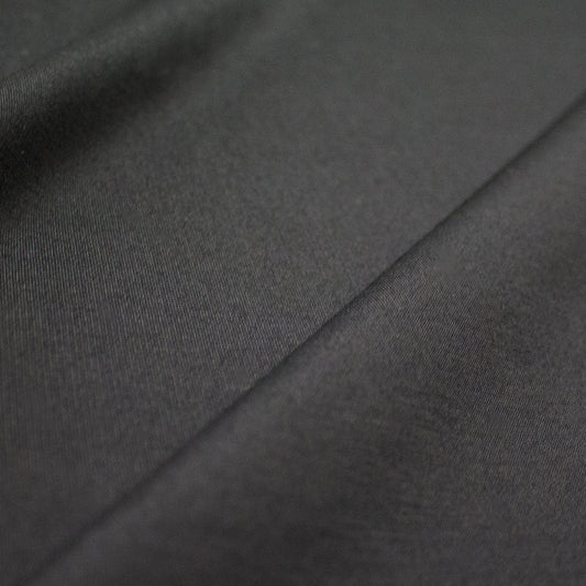 4-way stretch ponte leggero - dark charcoal, Oeko-Tex cert. 1.25 yds