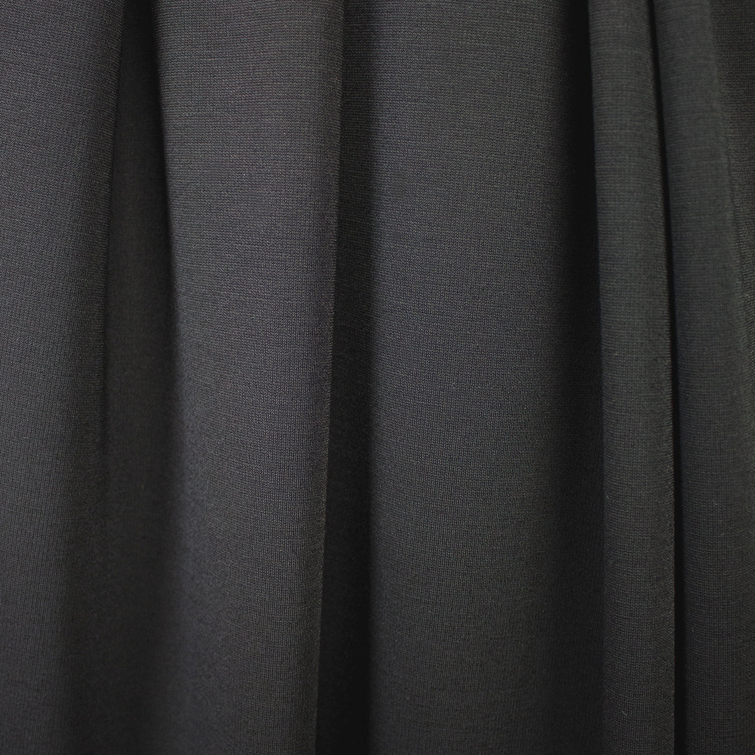 4-way stretch ponte leggero - dark charcoal, Oeko-Tex cert. 1.5 yds