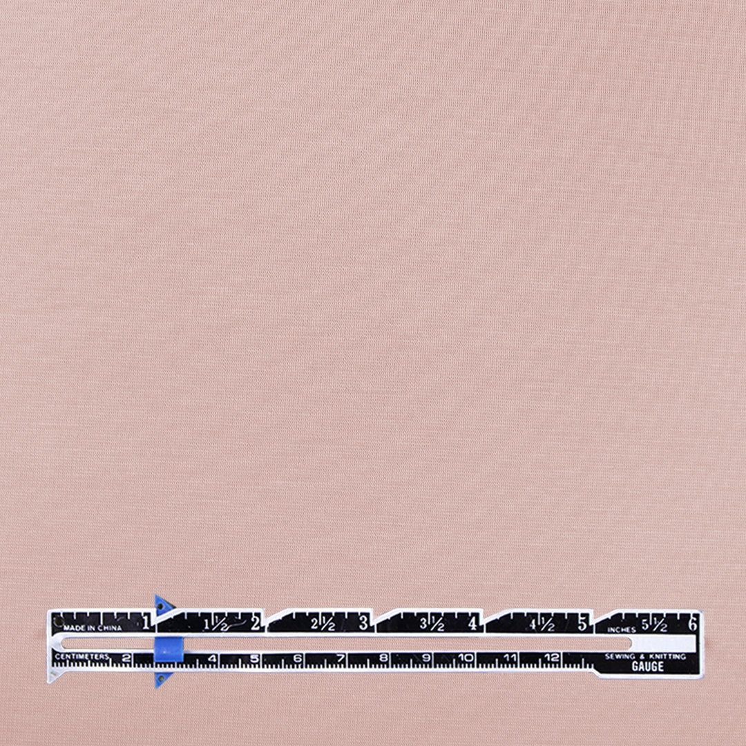 4-way stretch ponte leggero - blush, Oeko-Tex cert. 1.25 yd