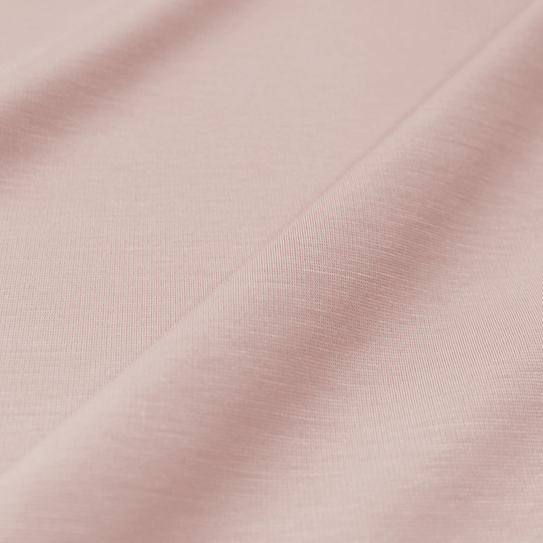 4-way stretch ponte leggero - blush, Oeko-Tex cert. 1.25 yd