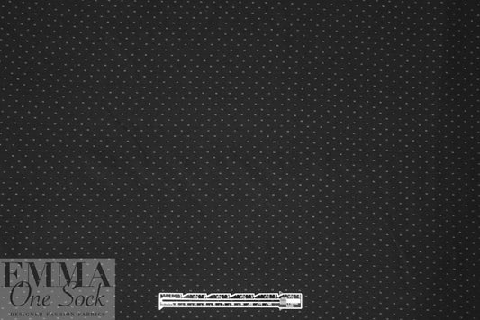 black/white mini double dot/double stripe ponte 3 yd