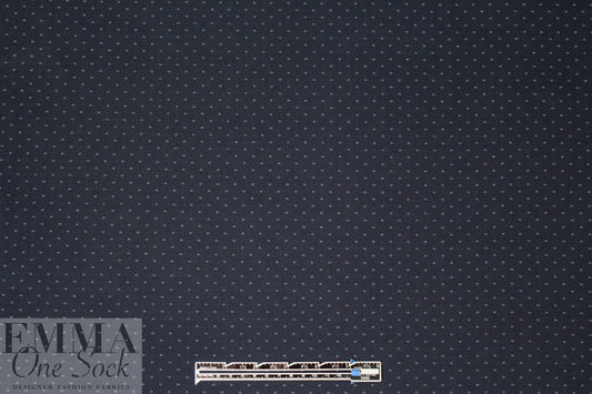 navy/white mini double dot/double stripe ponte 2 yd