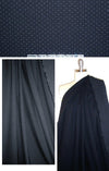 navy/white mini double dot/double stripe ponte .875 yds