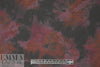 watercolor floral ponte - wine/indigo/brick 1 yard