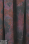 watercolor floral ponte - wine/indigo/brick 2.125 yd