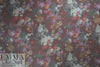 abstracted flowers ponte - wine/chili
