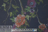 nocturnal blossoms ponte - navy/wine