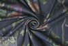 nocturnal blossoms ponte - navy/wine 1.125 yds