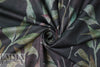 leafy nocturne ponte - eggplant/fern .75 yds