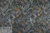 watercolor floral ponte - nocturnal leaves 1 yard