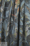 watercolor floral ponte - nocturnal leaves 1 yard