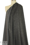 leopard print ponte - taupey gray/charcoal 2.125 yd