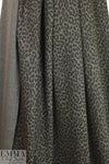 leopard print ponte - taupey gray/charcoal 1.125 yds