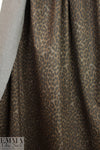 leopard print ponte - nutmeg/charcoal